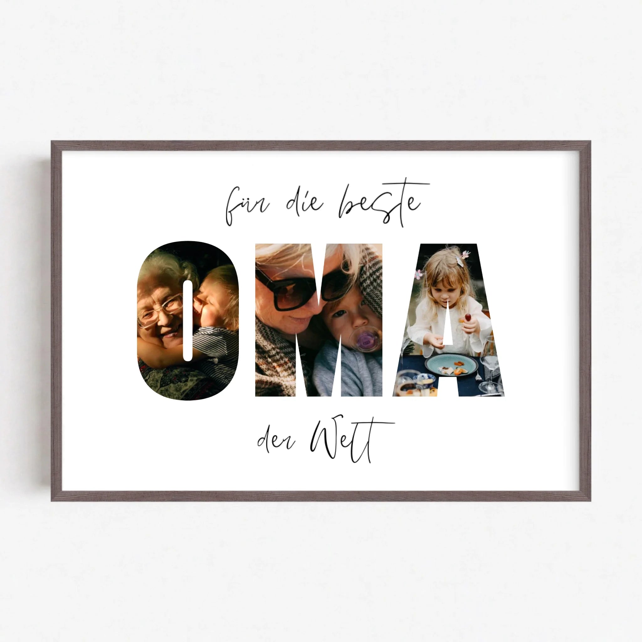 Live Mockup - Frame Poster - Wood - 90x60