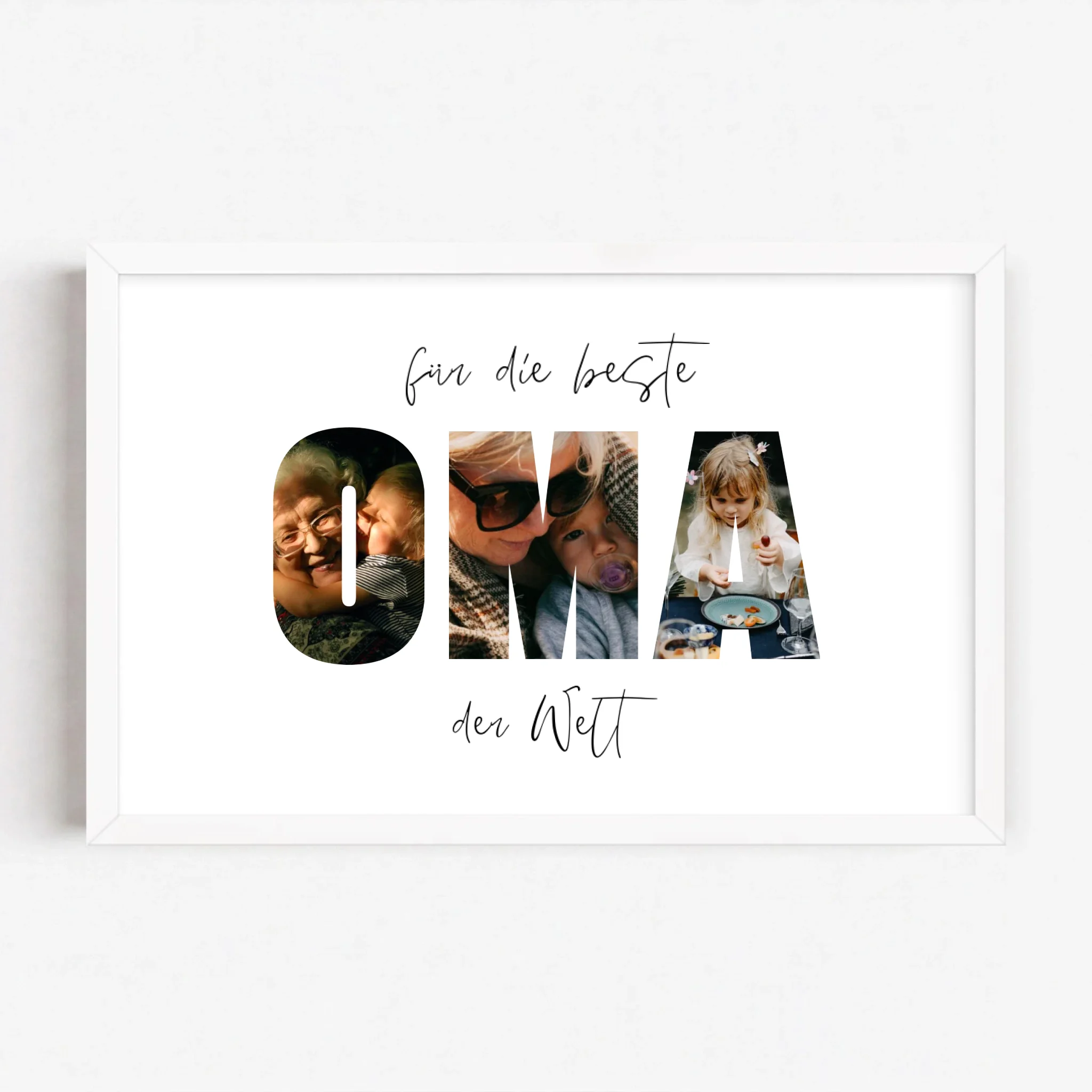 Live Mockup - Frame Poster - White - 30x20