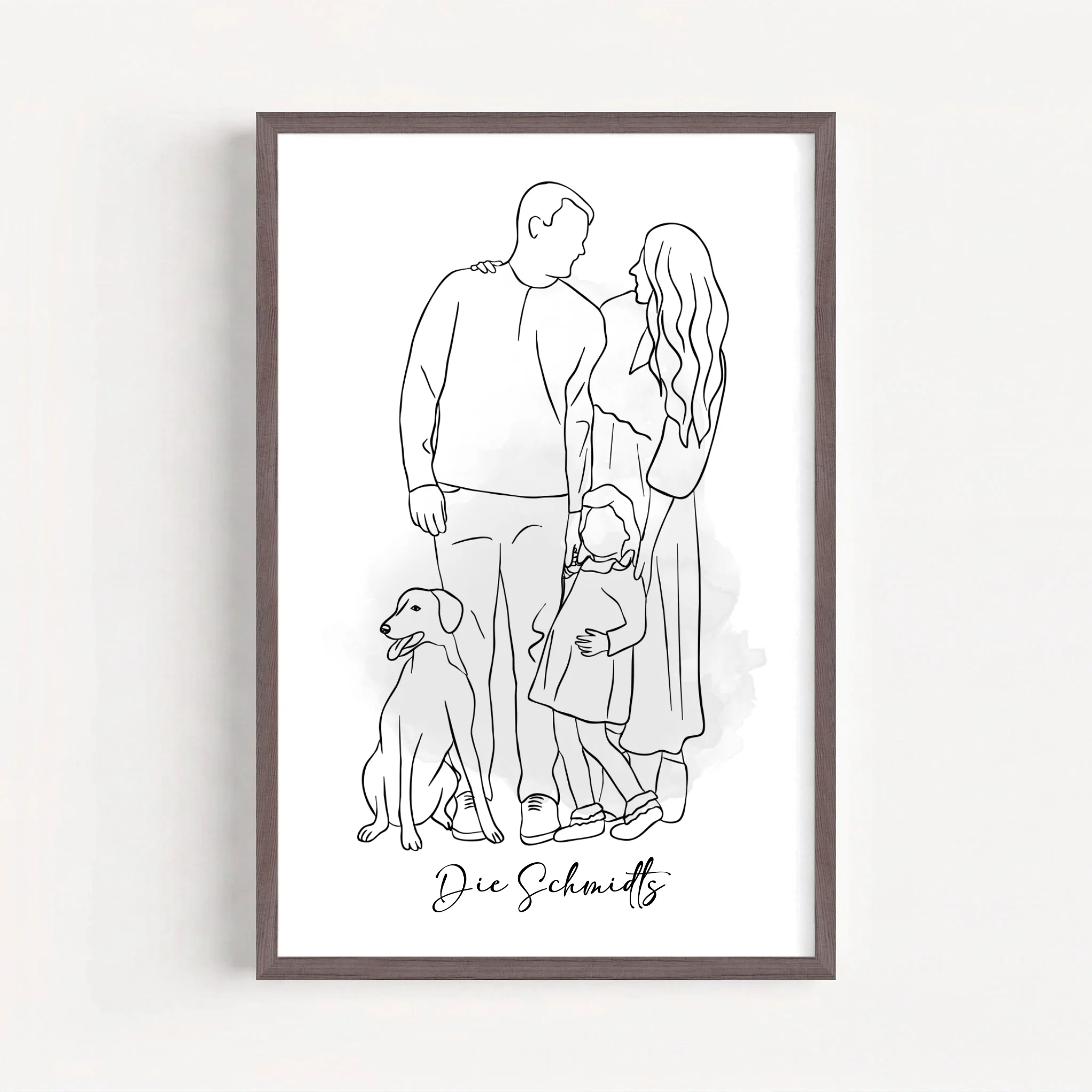 Live Mockup - Frame Poster - Wood - 50x75