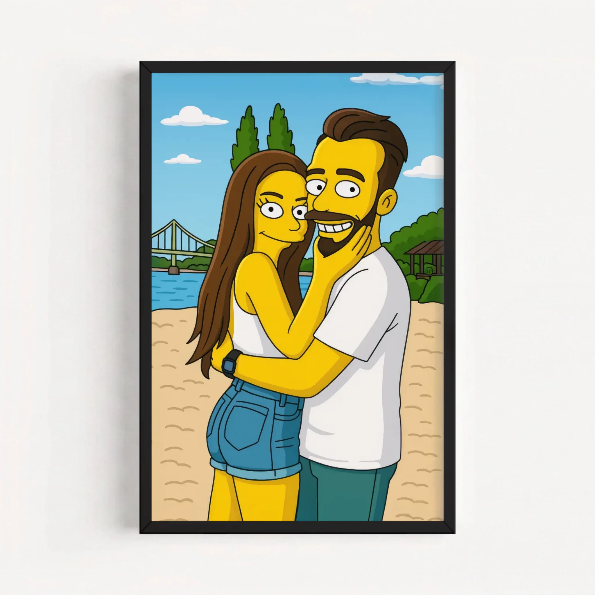 Live Mockup - Frame Poster - Black - 50x75