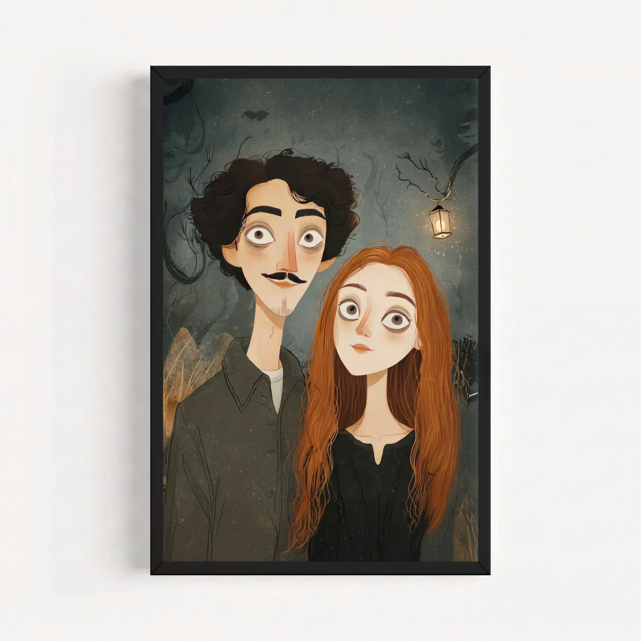 Live Mockup - Frame Poster - Black - 50x75