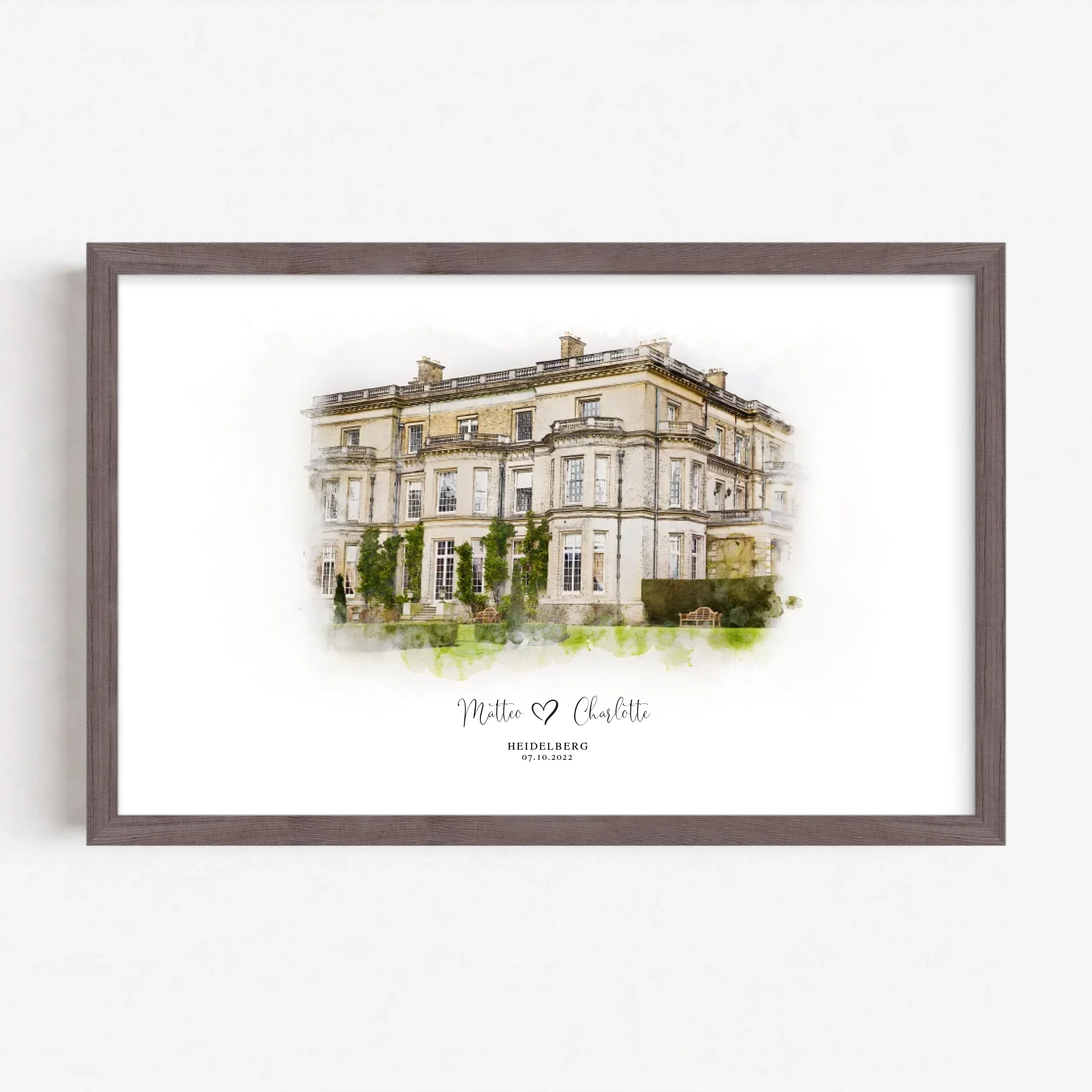 Live Mockup - Frame Poster - Wood - 30x20