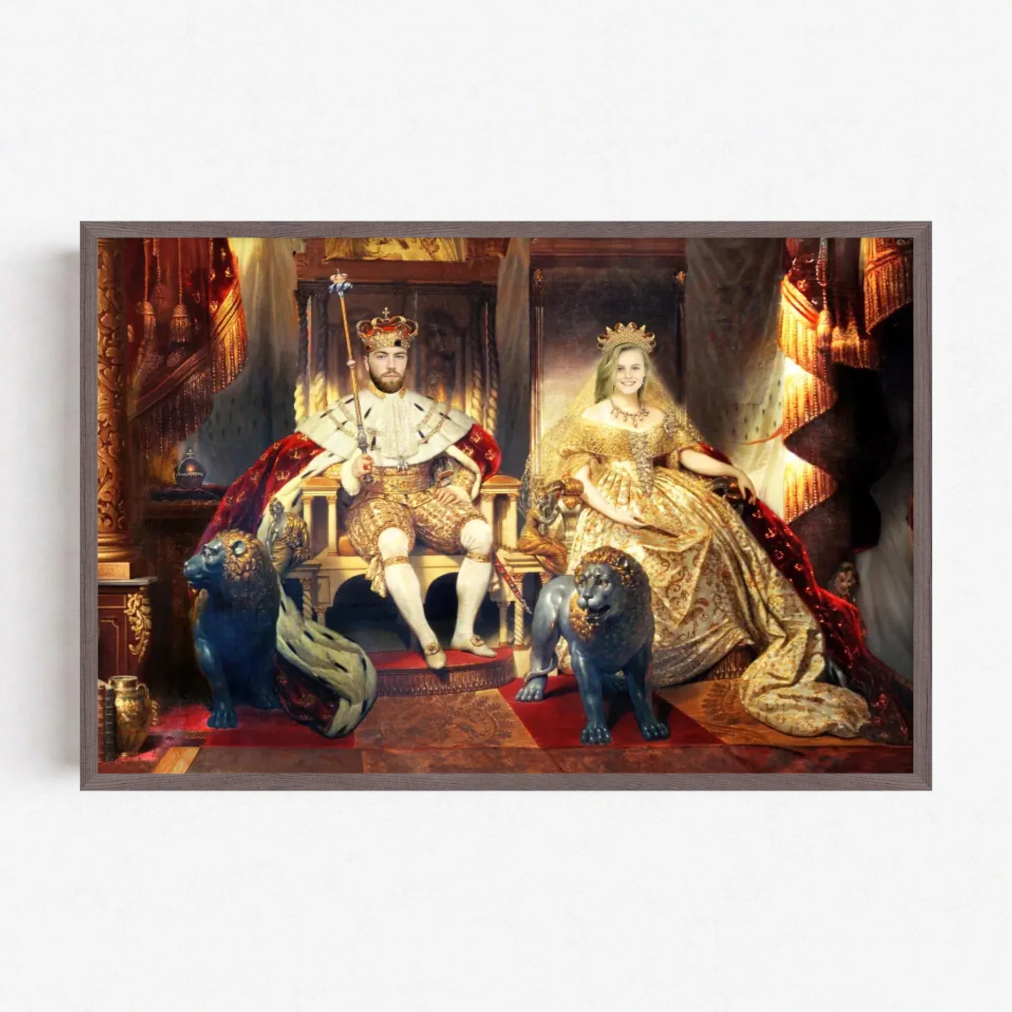 Live Mockup - Frame Poster - Wood - 90x60