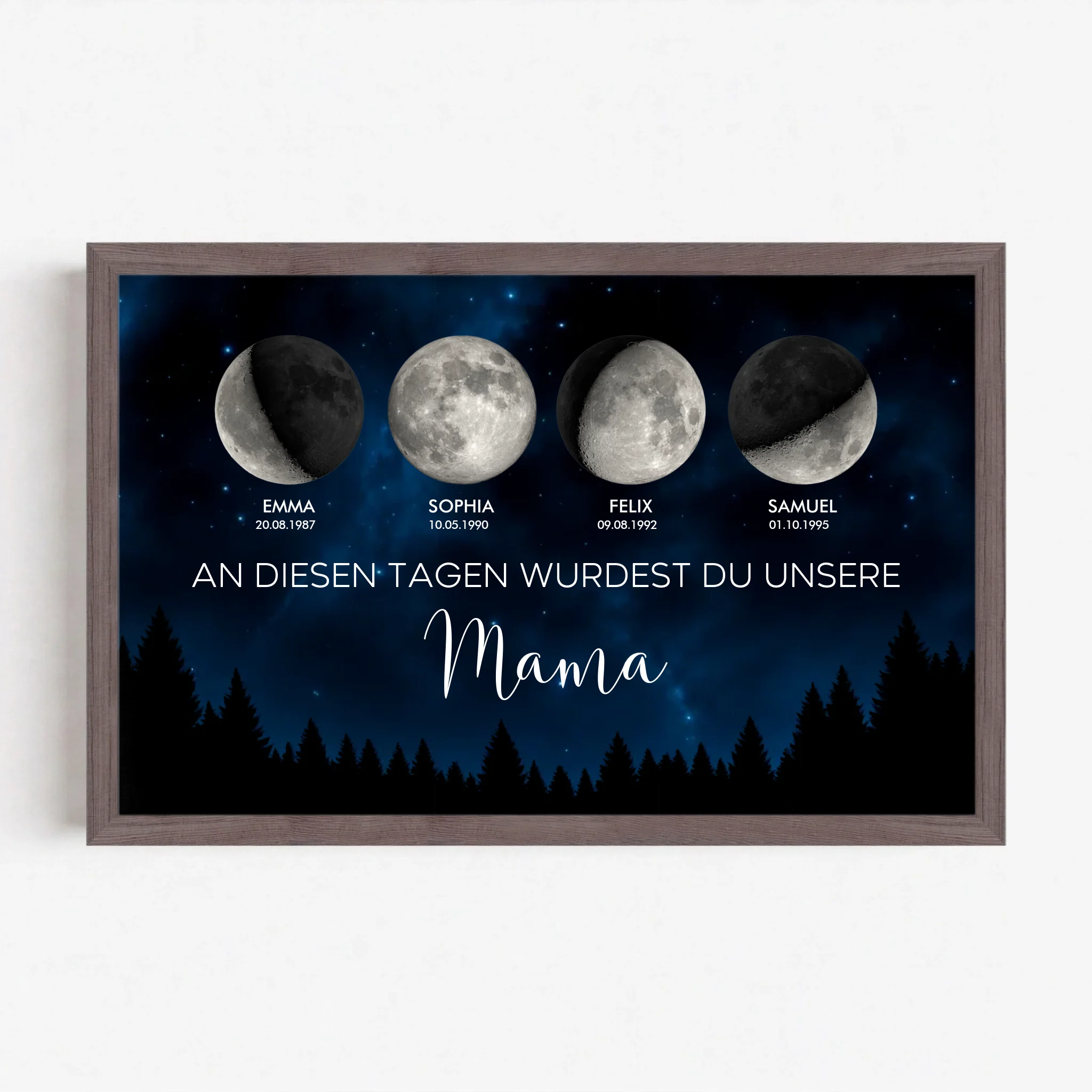 Live Mockup - Frame Poster - Wood - 30x20