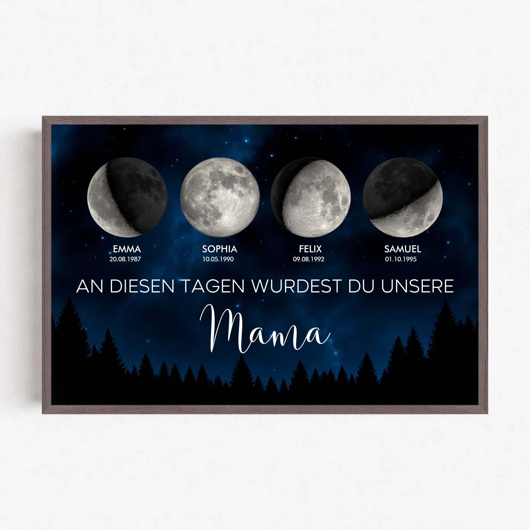 Live Mockup - Frame Poster - Wood - 90x60