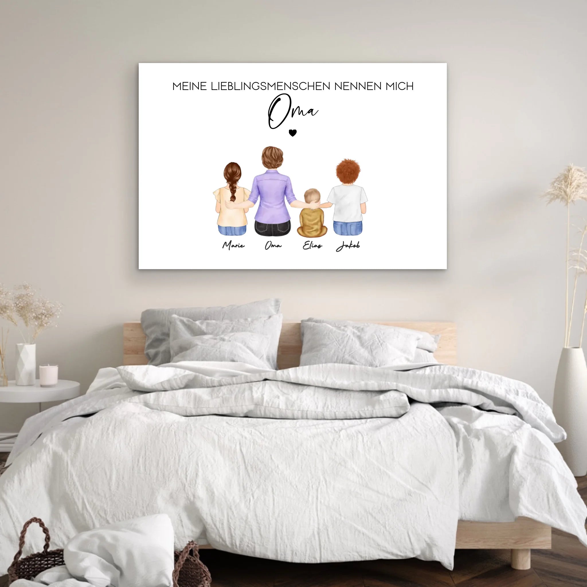 Personalisierte Leinwand – Meine Lieblingsmenschen nennen mich Oma