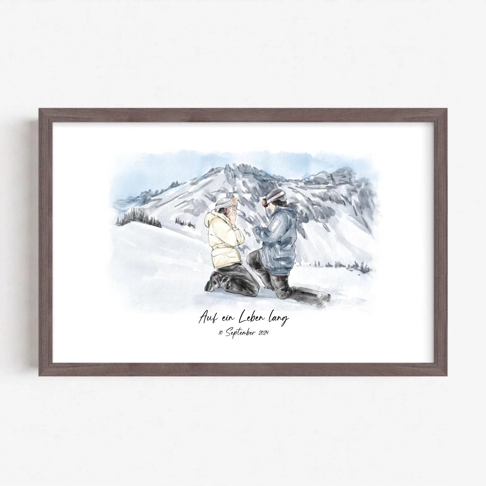 Live Mockup - Frame Poster - Wood - 30x20