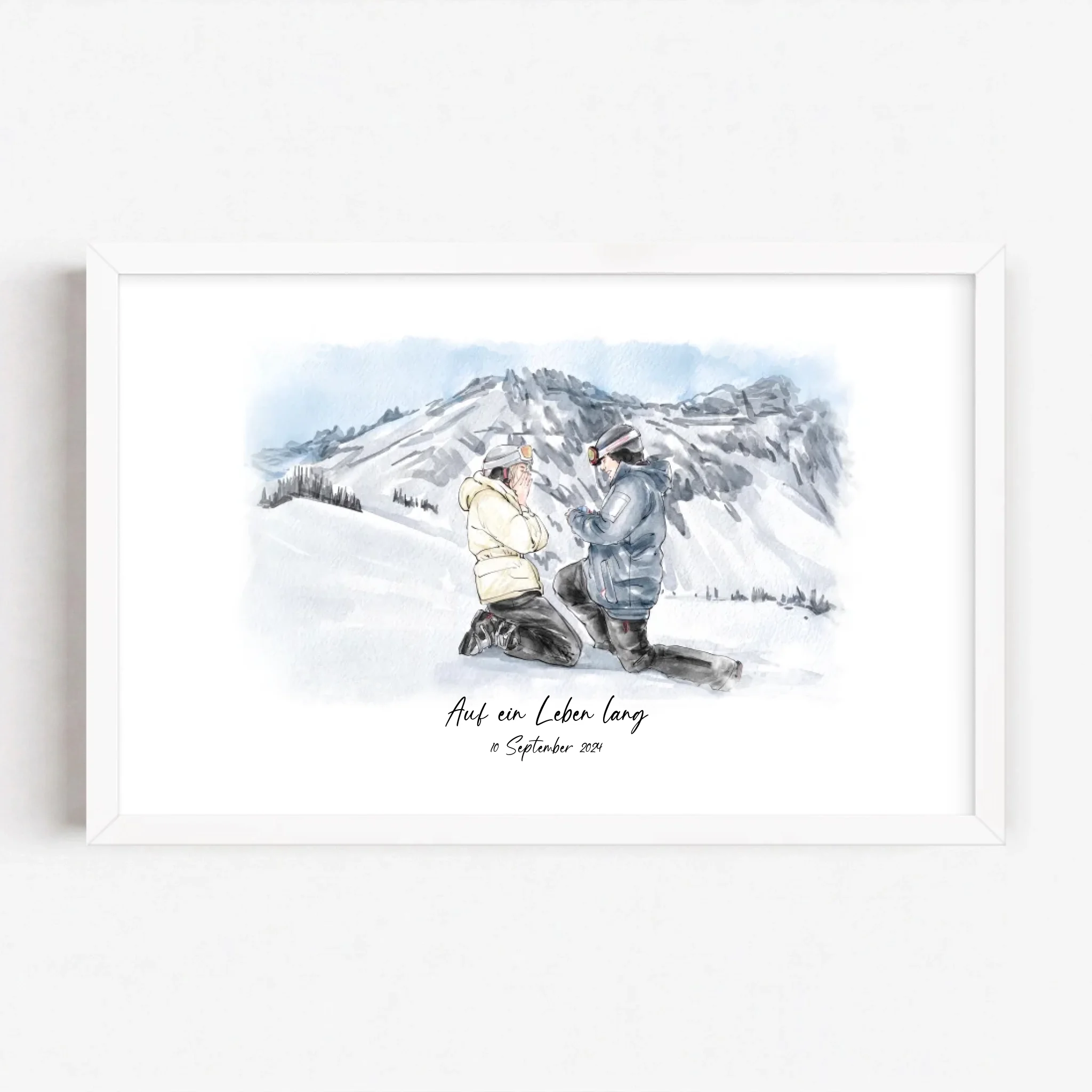 Live Mockup - Frame Poster - White - 30x20