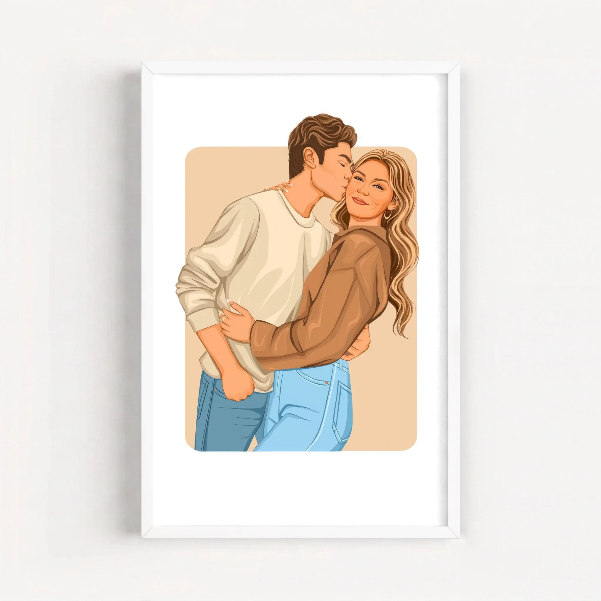 Live Mockup - Frame Poster - White - 50x75