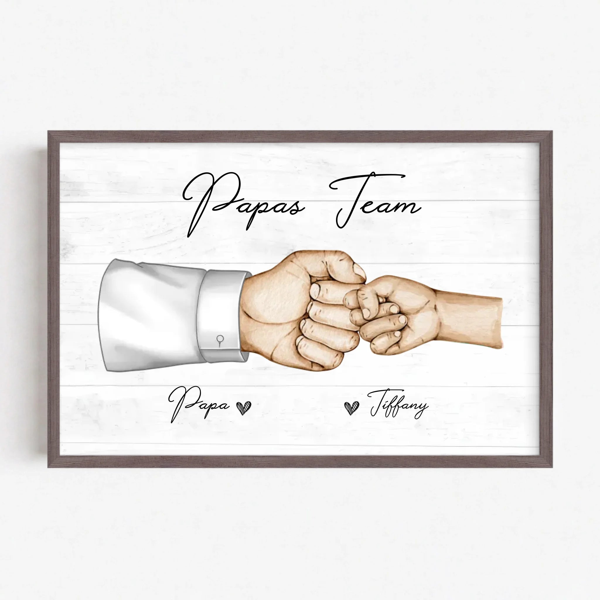 Live Mockup - Frame Poster - Wood - 75x50