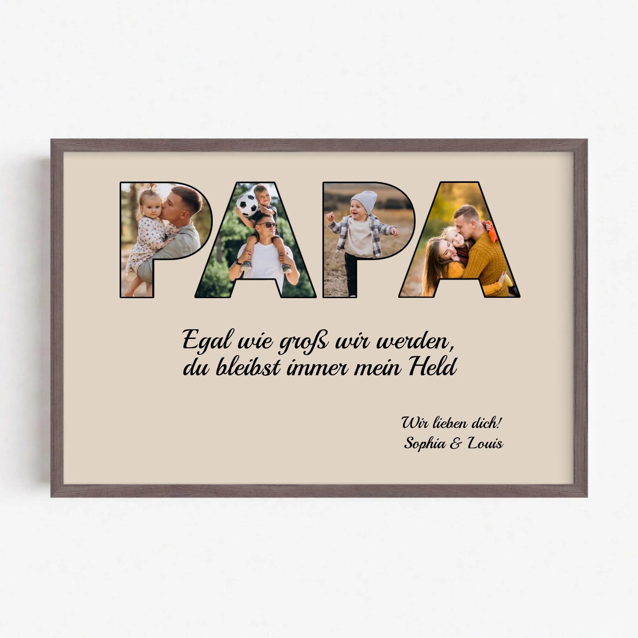 Live Mockup - Frame Poster - Wood - 75x50