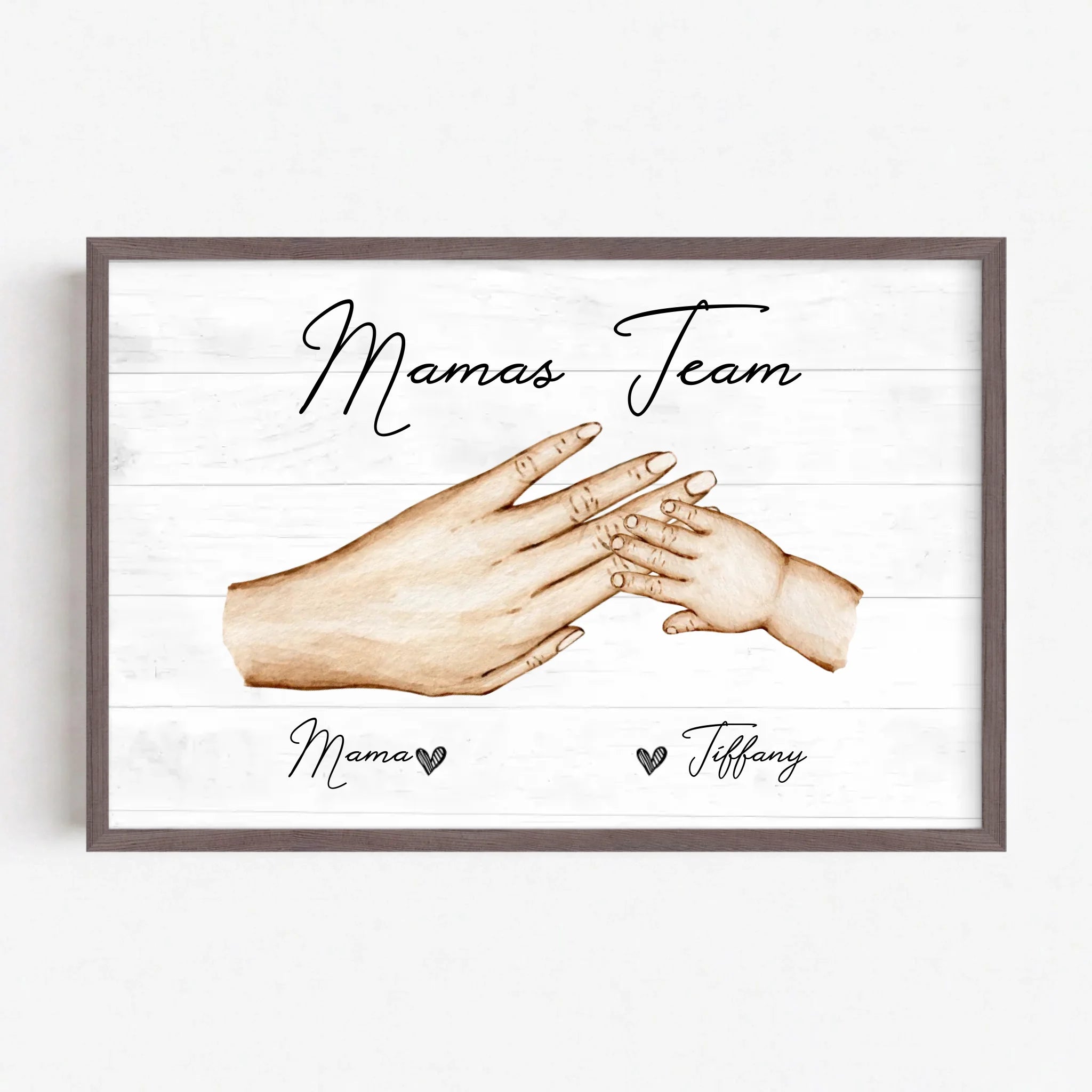 Live Mockup - Frame Poster - Wood - 75x50