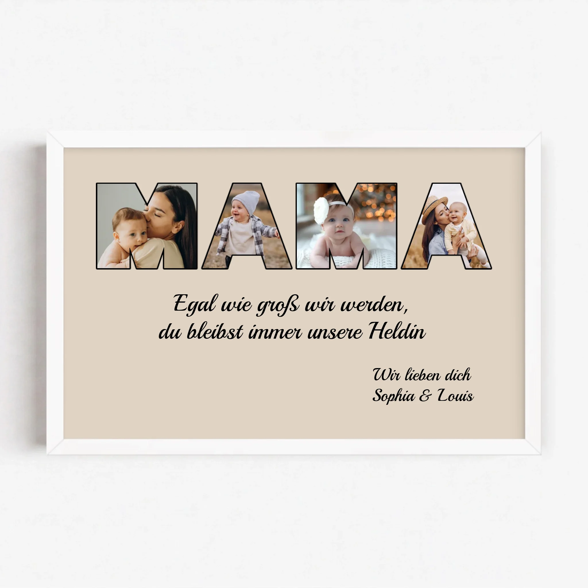 Live Mockup - Frame Poster - White - 30x20