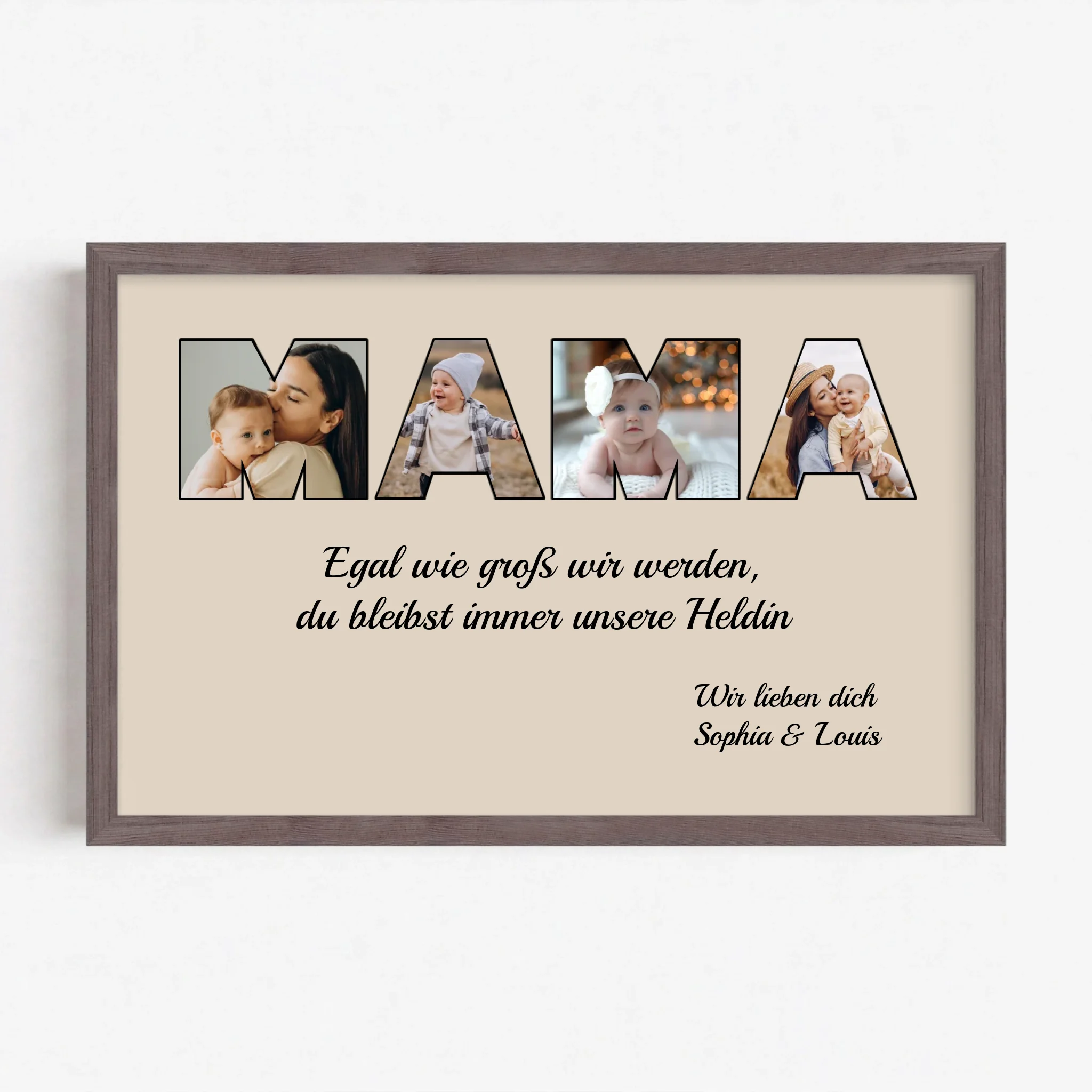 Live Mockup - Frame Poster - Wood - 30x20