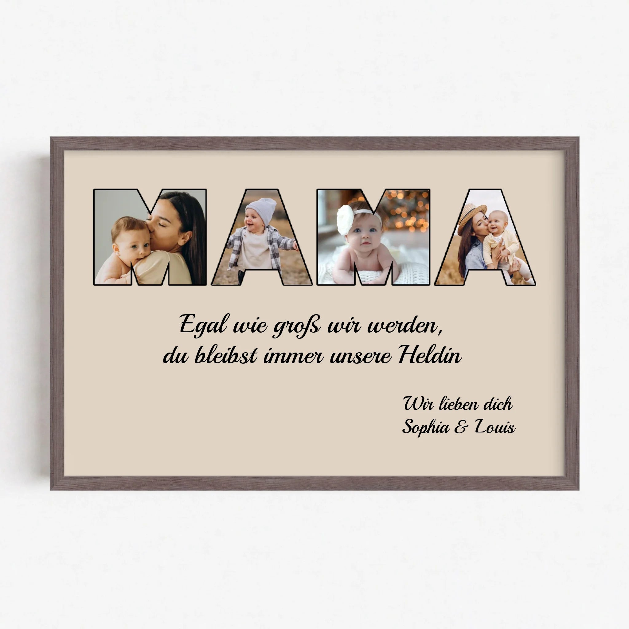 Live Mockup - Frame Poster - Wood - 60x40