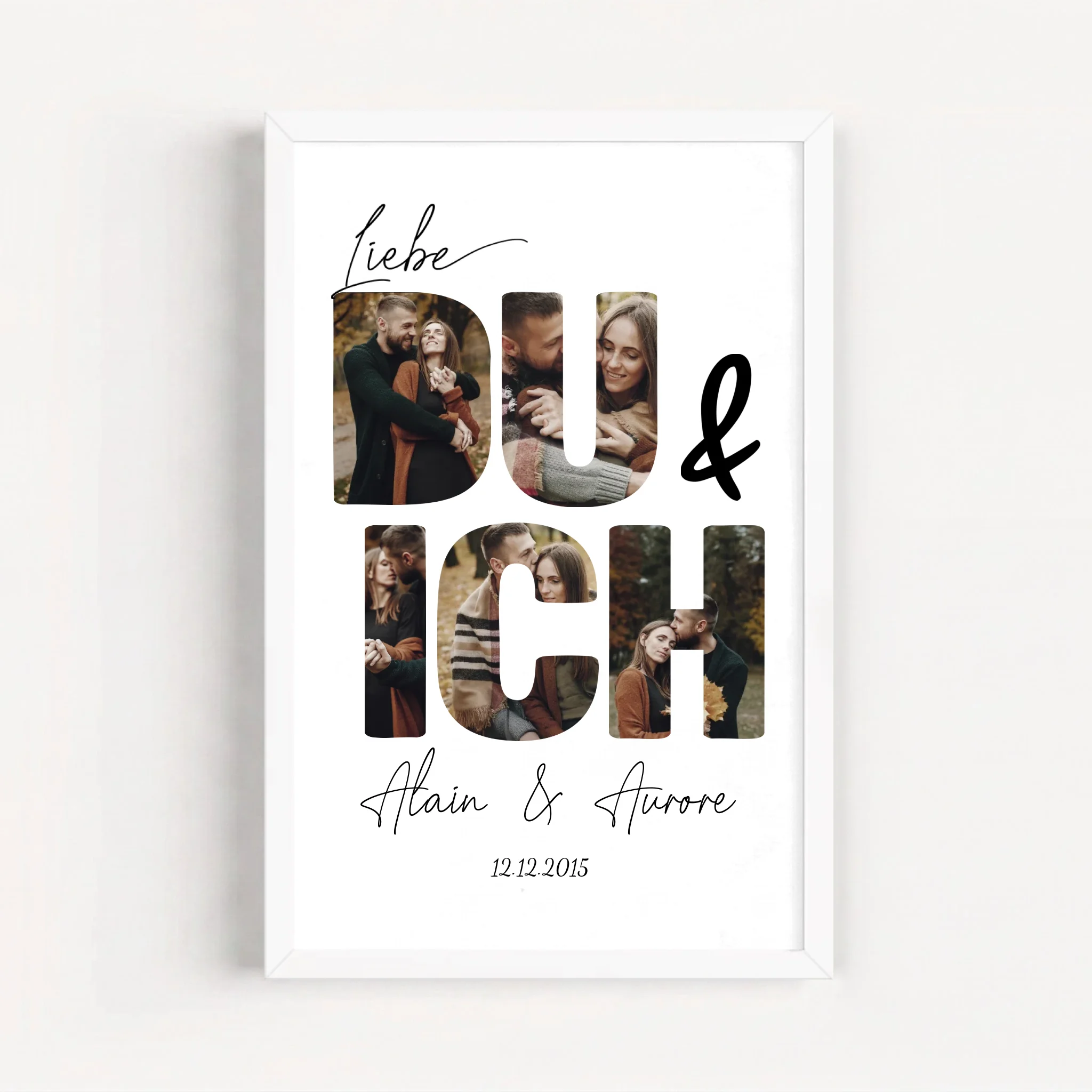 Live Mockup - Frame Poster - White - 20x30