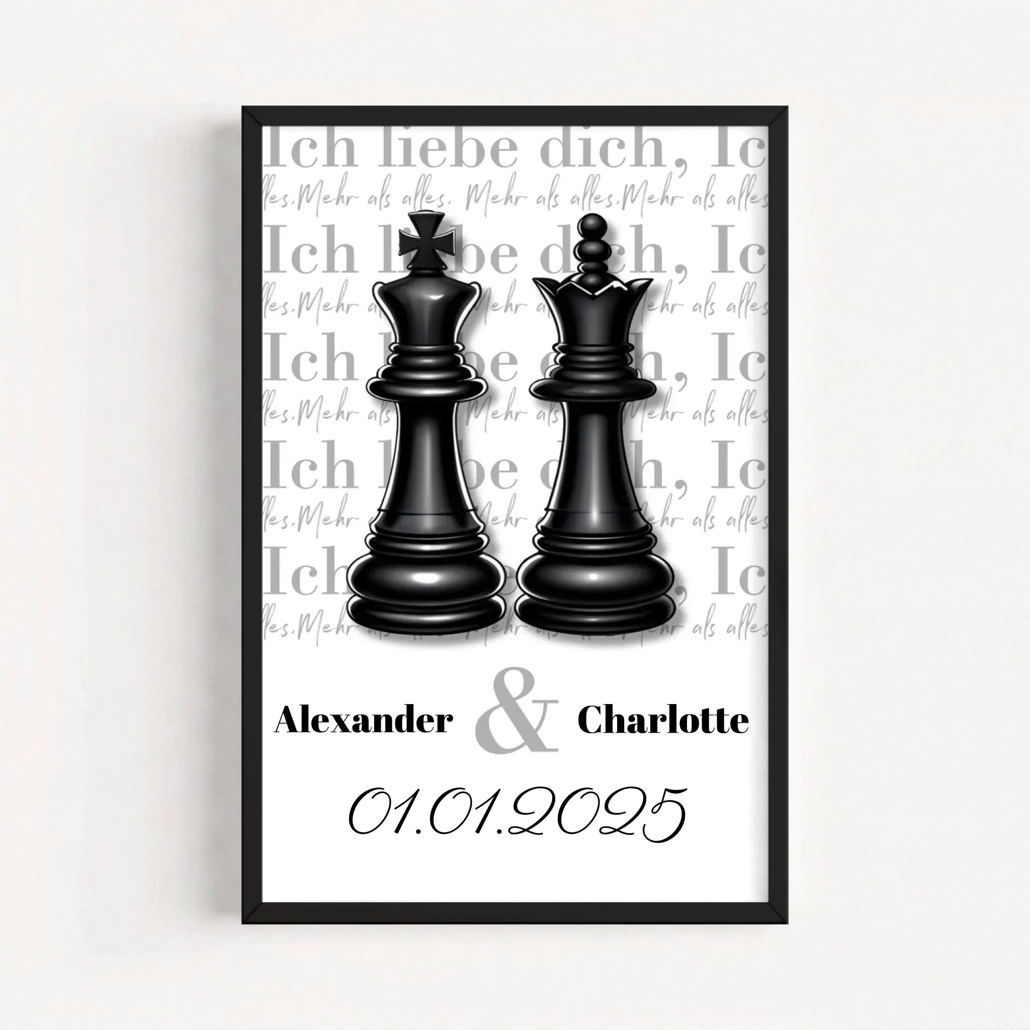 Live Mockup - Frame Poster - Black - 50x75