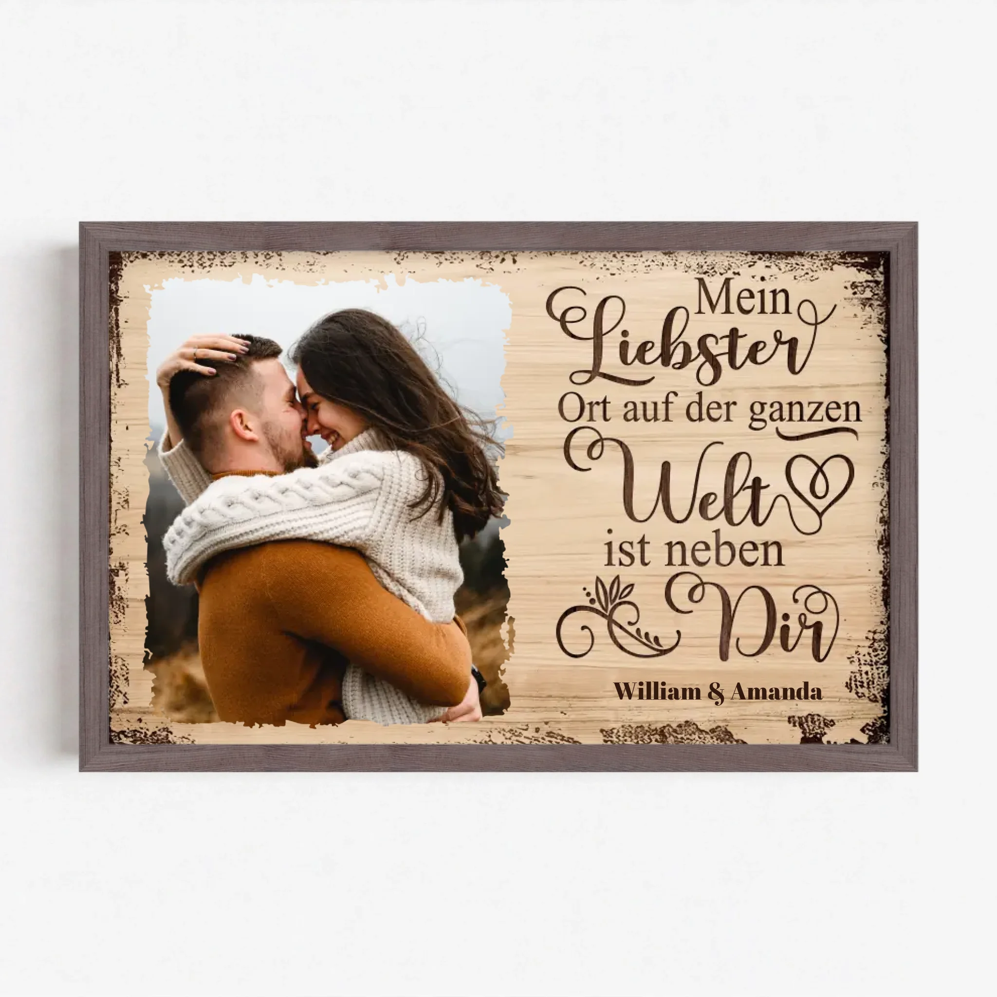 Live Mockup - Frame Poster - Wood - 30x20