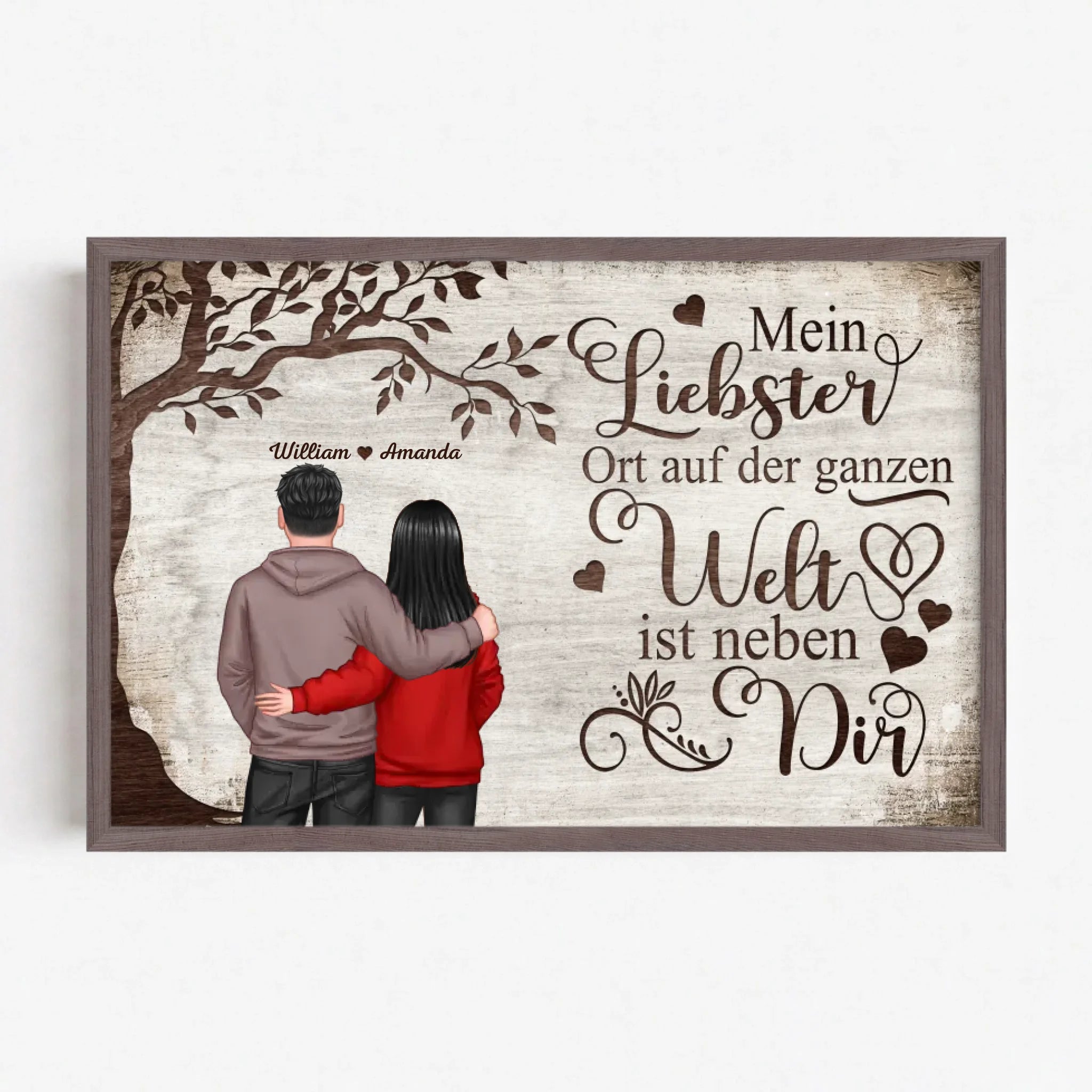 Live Mockup - Frame Poster - Wood - 60x40