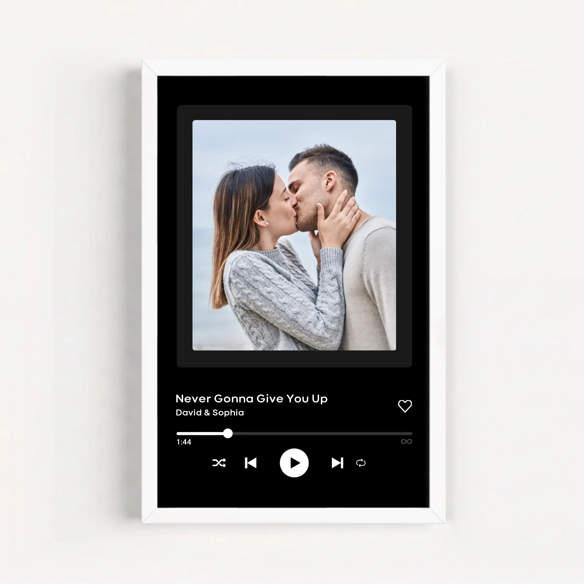 Live Mockup - Frame Poster - White - 20x30