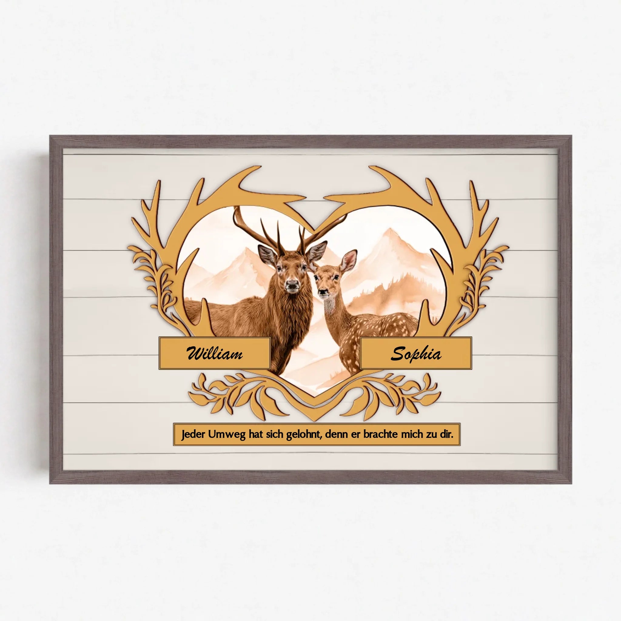 Live Mockup - Frame Poster - Wood - 60x40