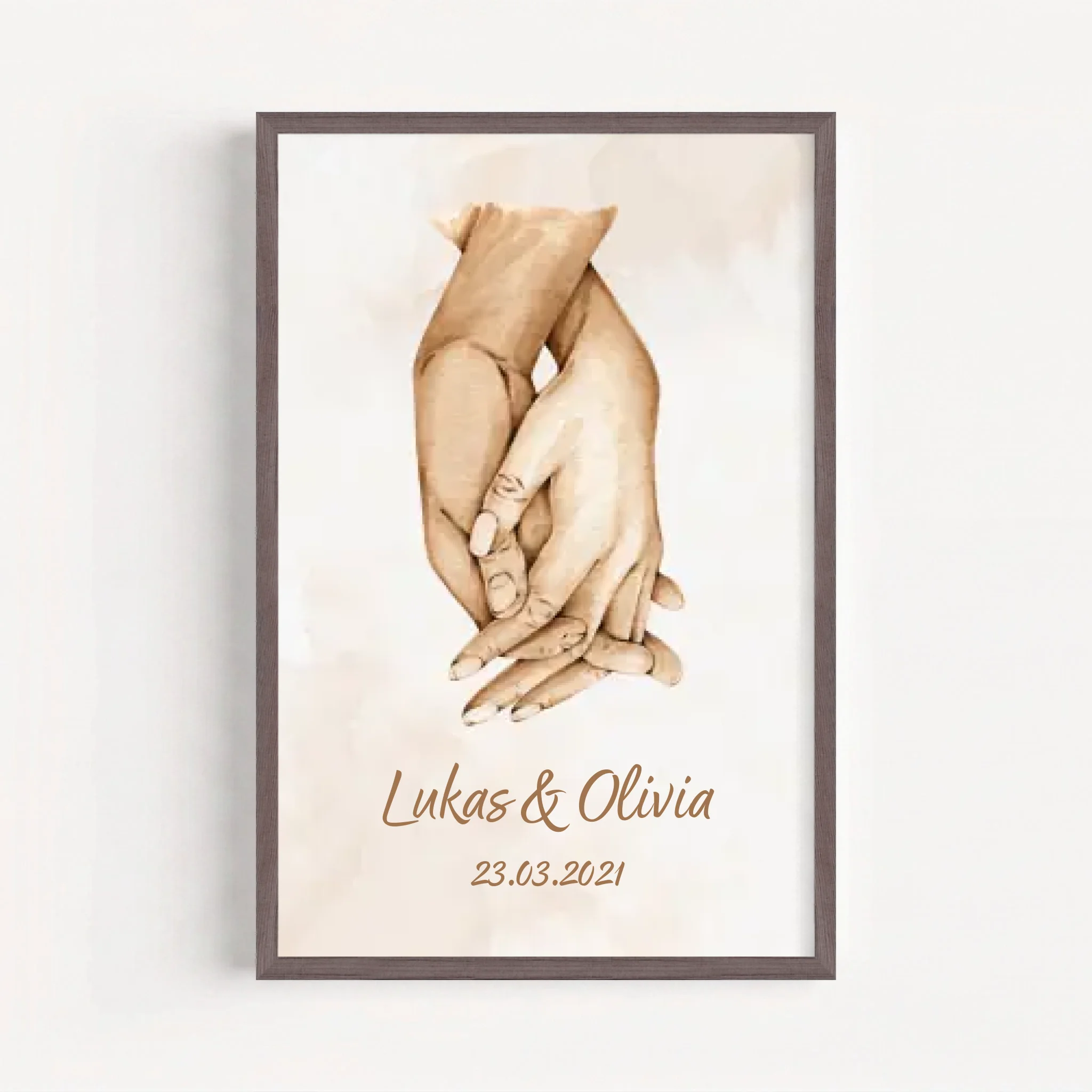 Live Mockup - Frame Poster - Wood - 50x75
