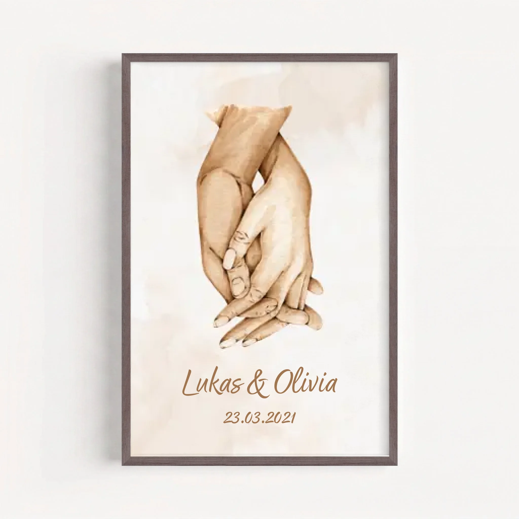 Live Mockup - Frame Poster - Wood - 60x90