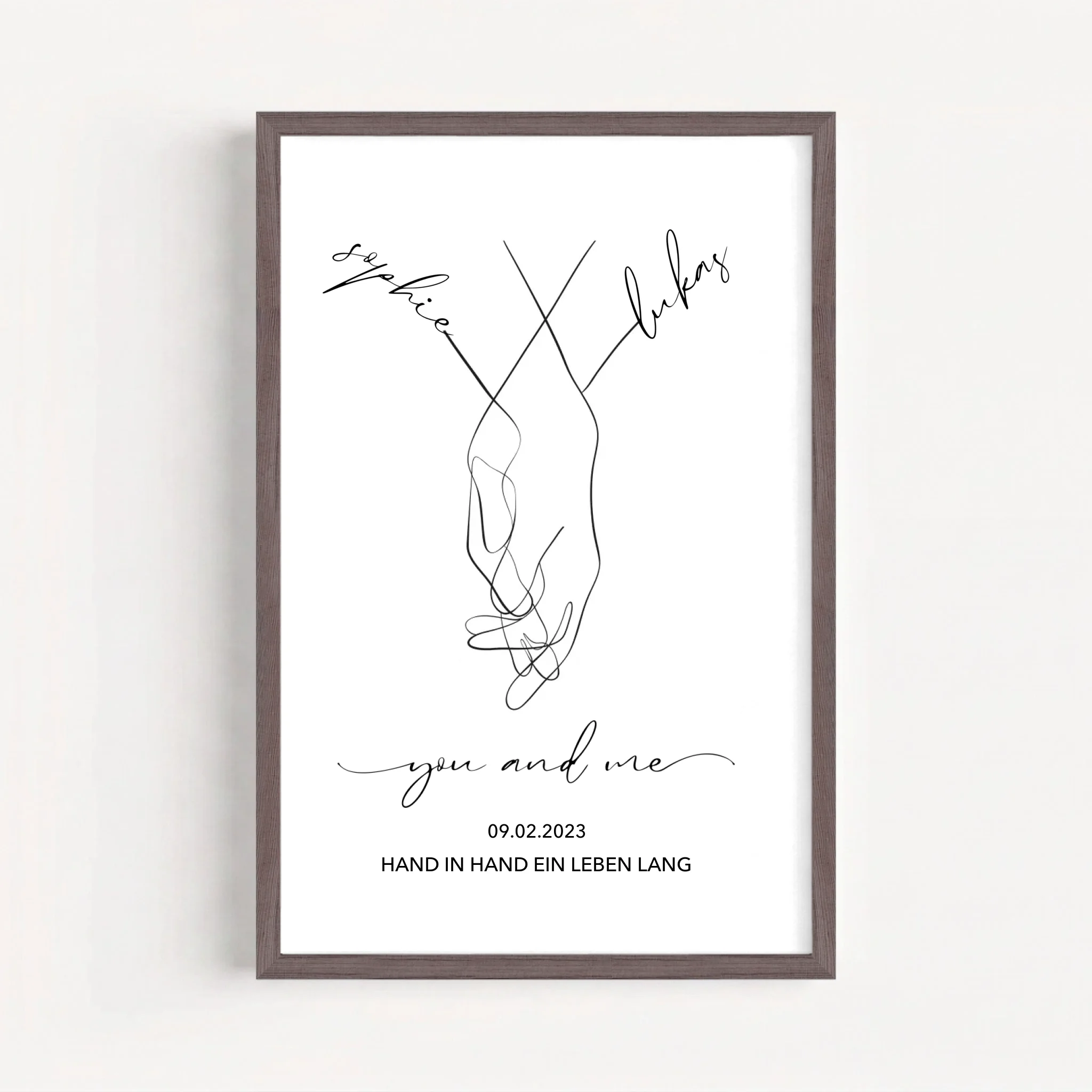 Live Mockup - Frame Poster - Wood - 40x60