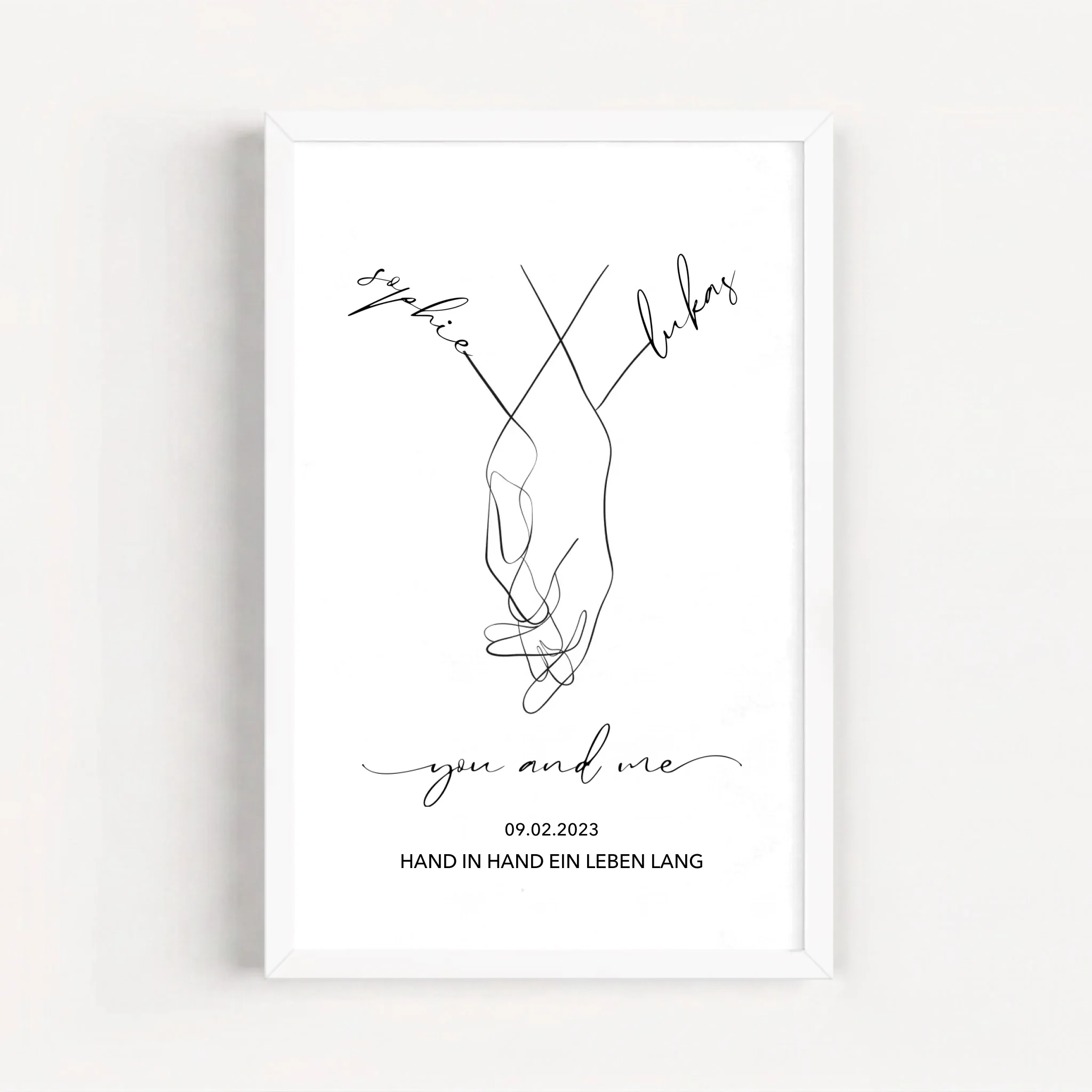 Live Mockup - Frame Poster - White - 20x30