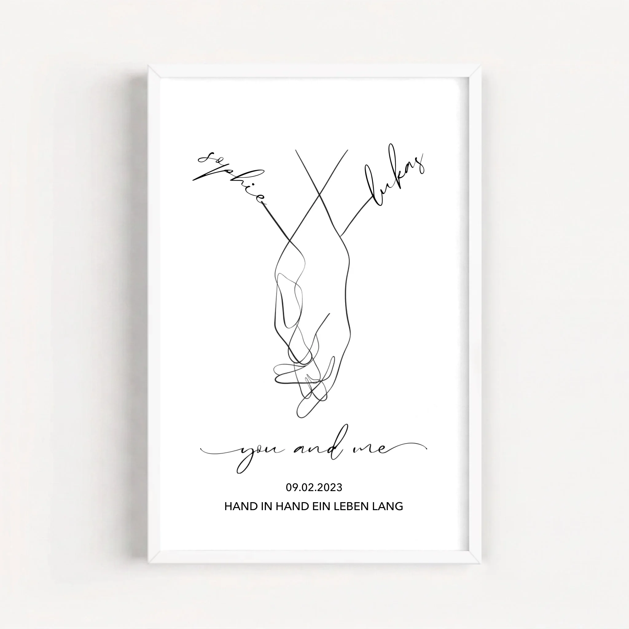 Live Mockup - Frame Poster - White - 50x75
