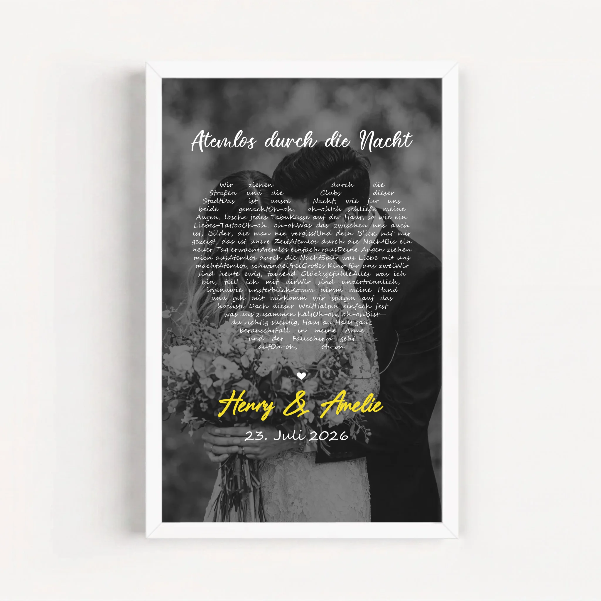 Live Mockup - Frame Poster - White - 20x30