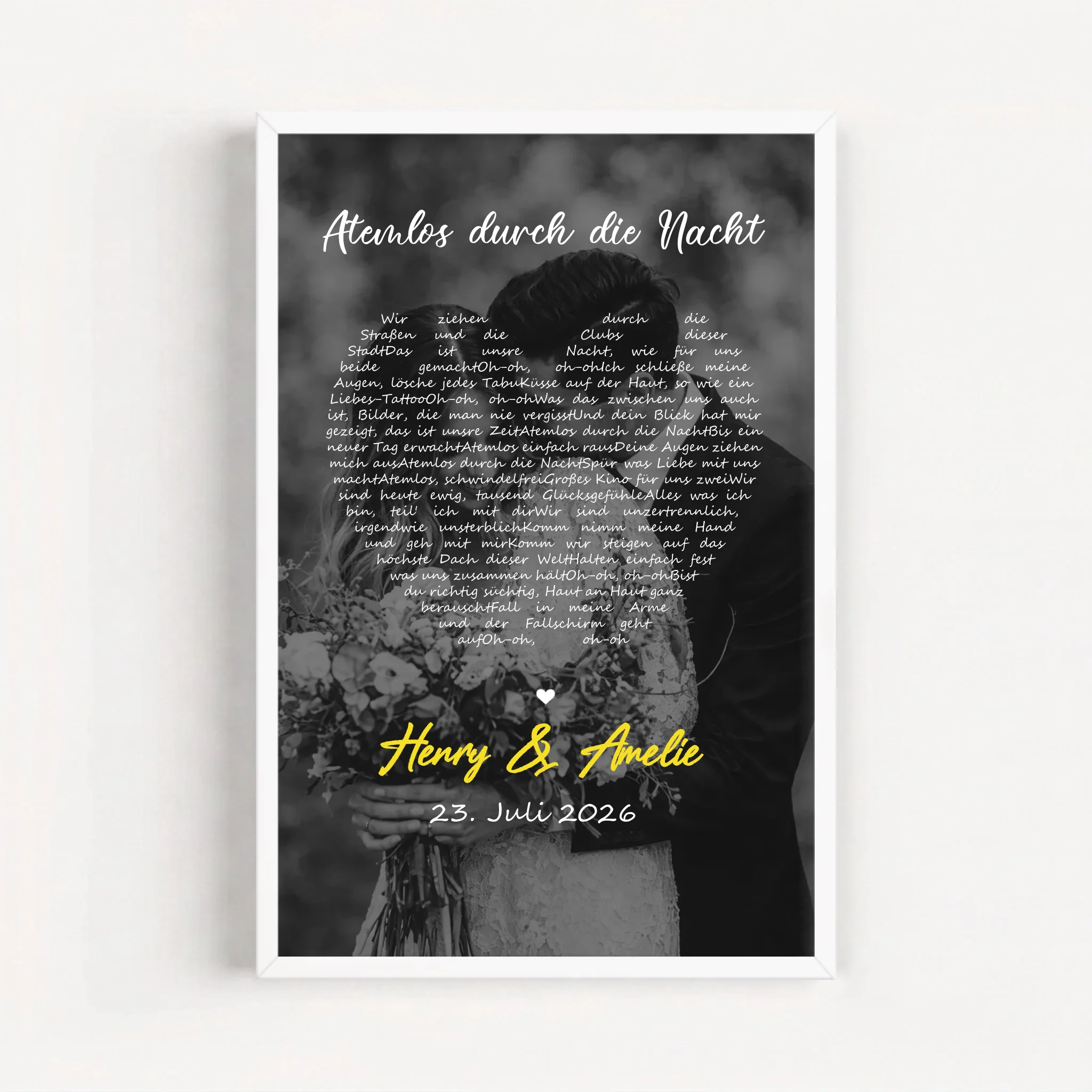 Live Mockup - Frame Poster - White - 50x75