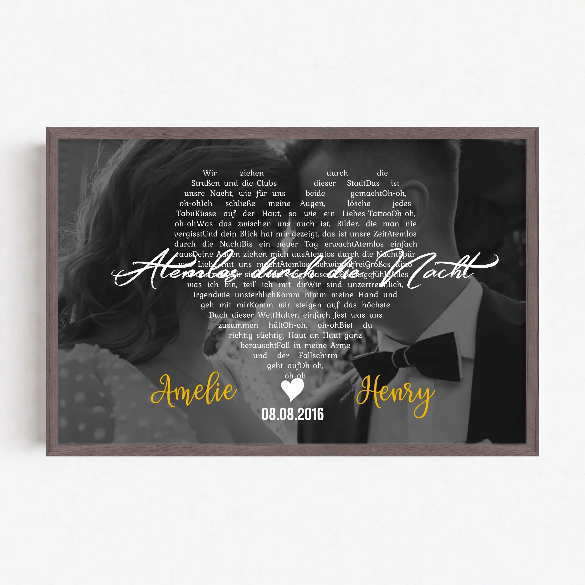Live Mockup - Frame Poster - Wood - 75x50