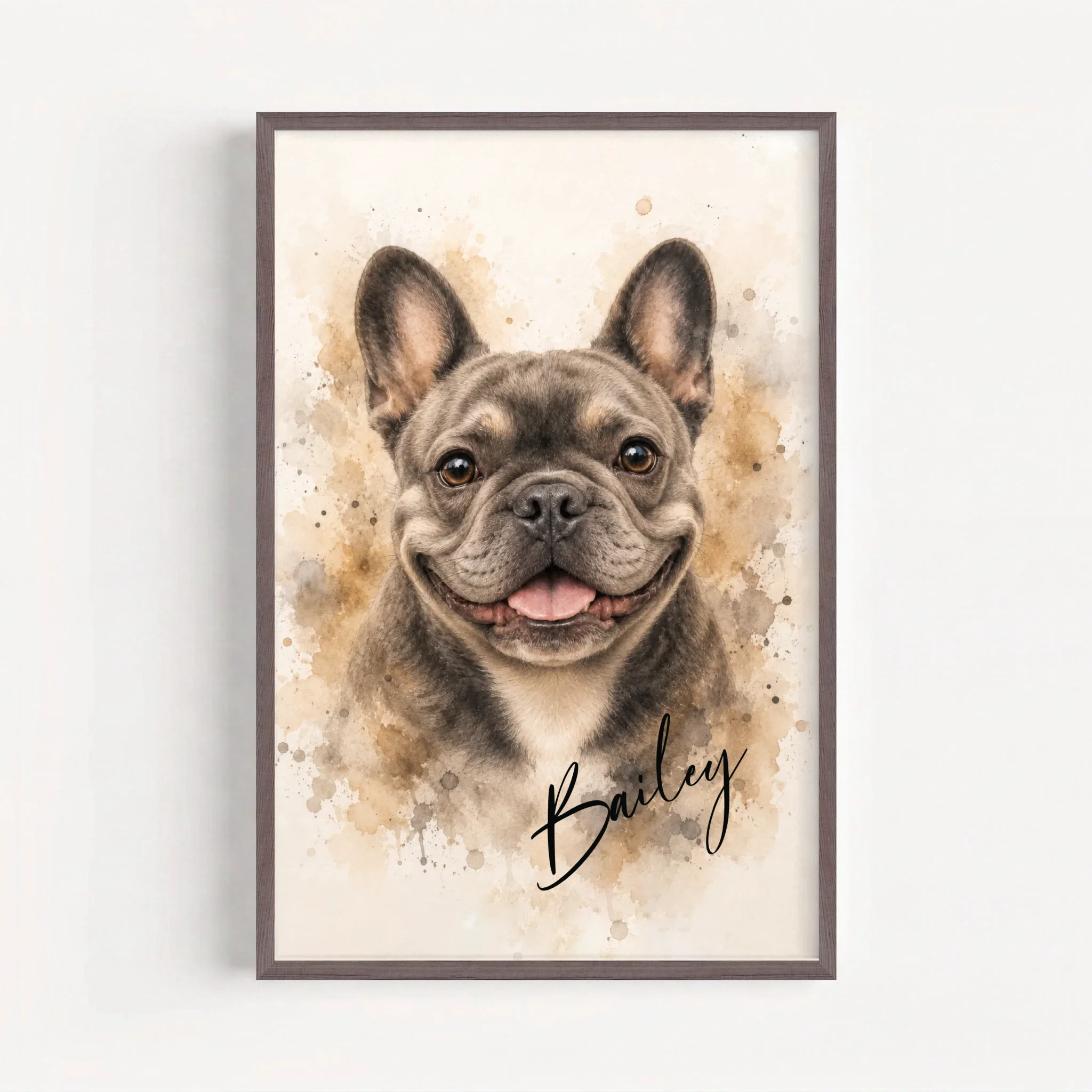Live Mockup - Frame Poster - Wood - 60x90