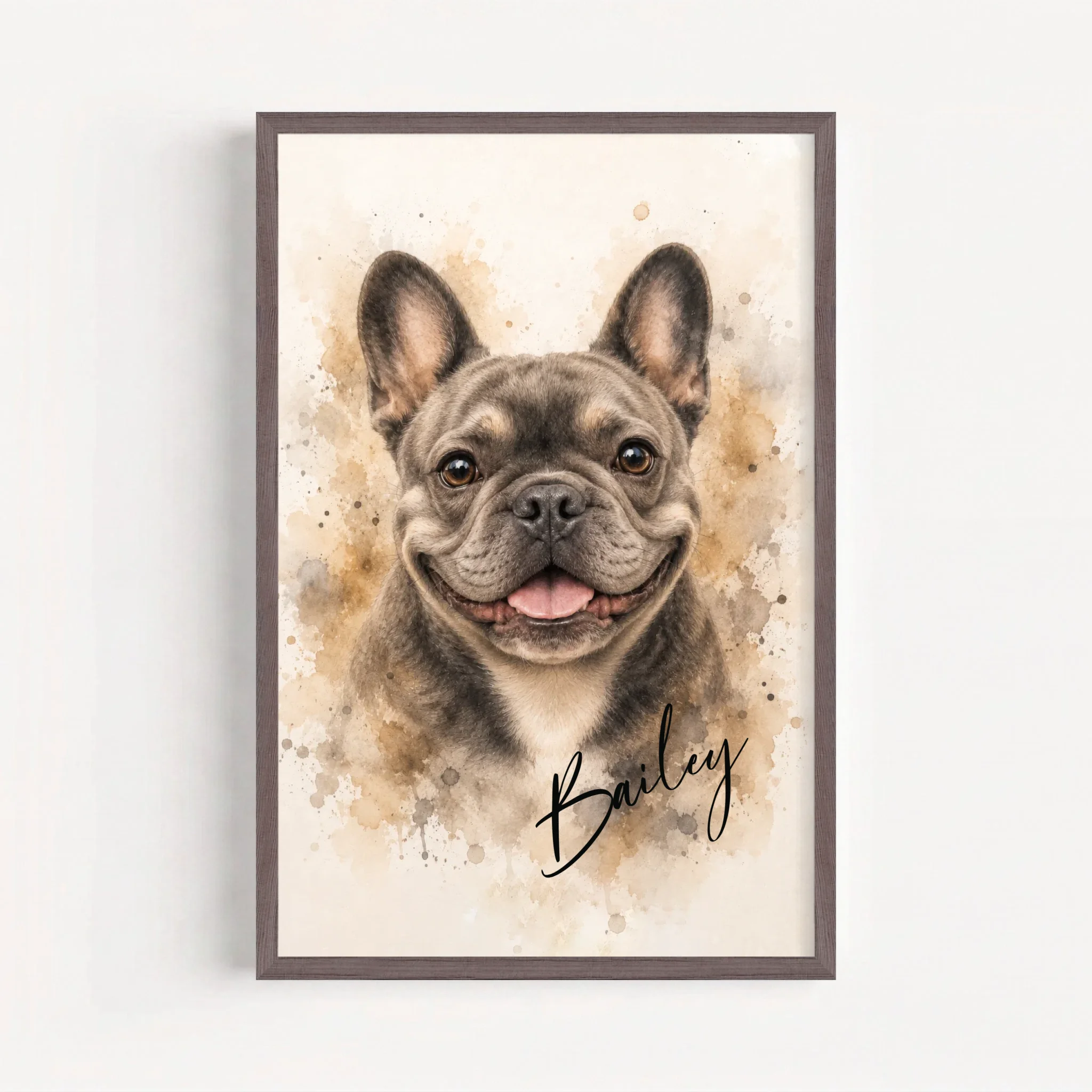 Live Mockup - Frame Poster - Wood - 50x75