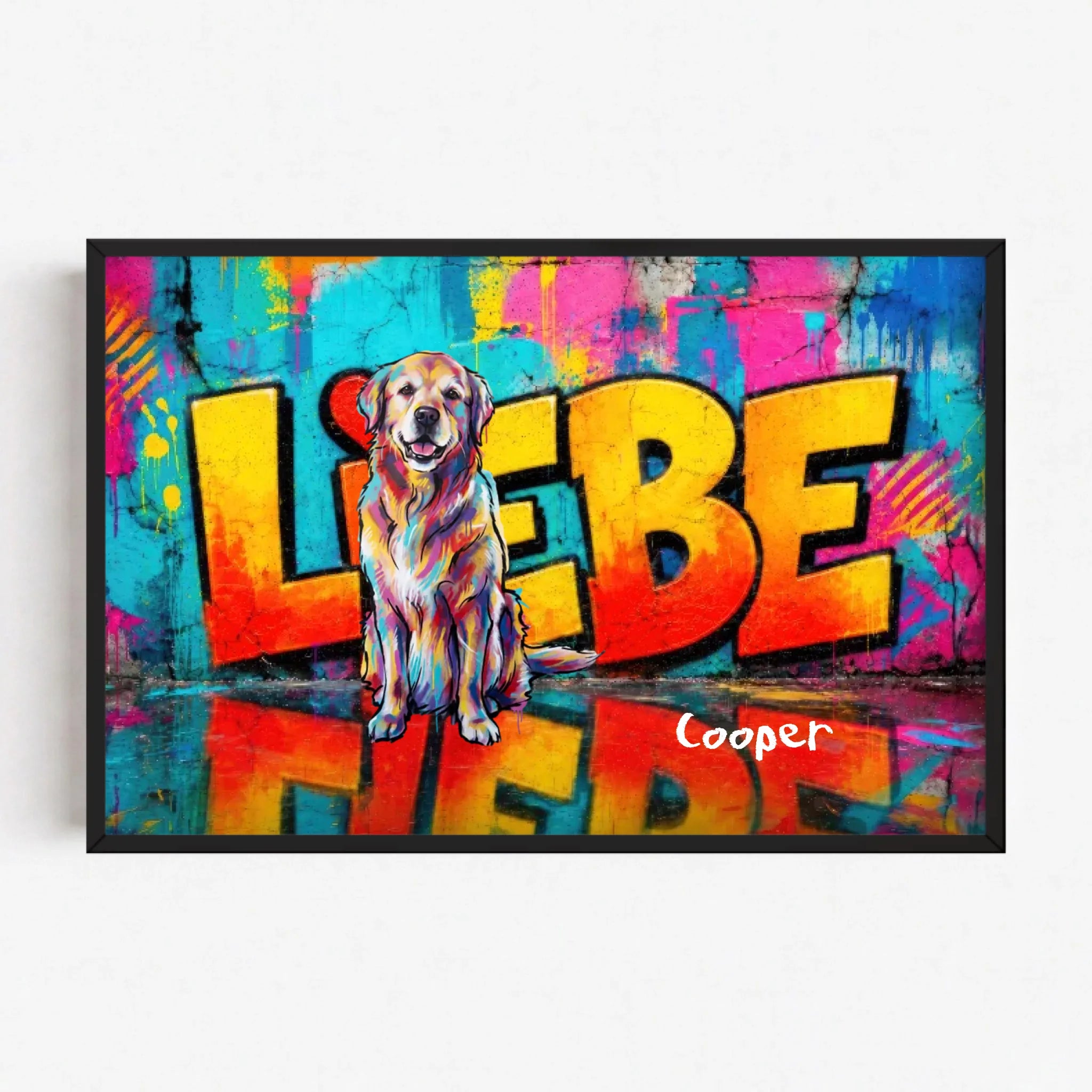 Live Mockup - Frame Poster - Black - 90x60