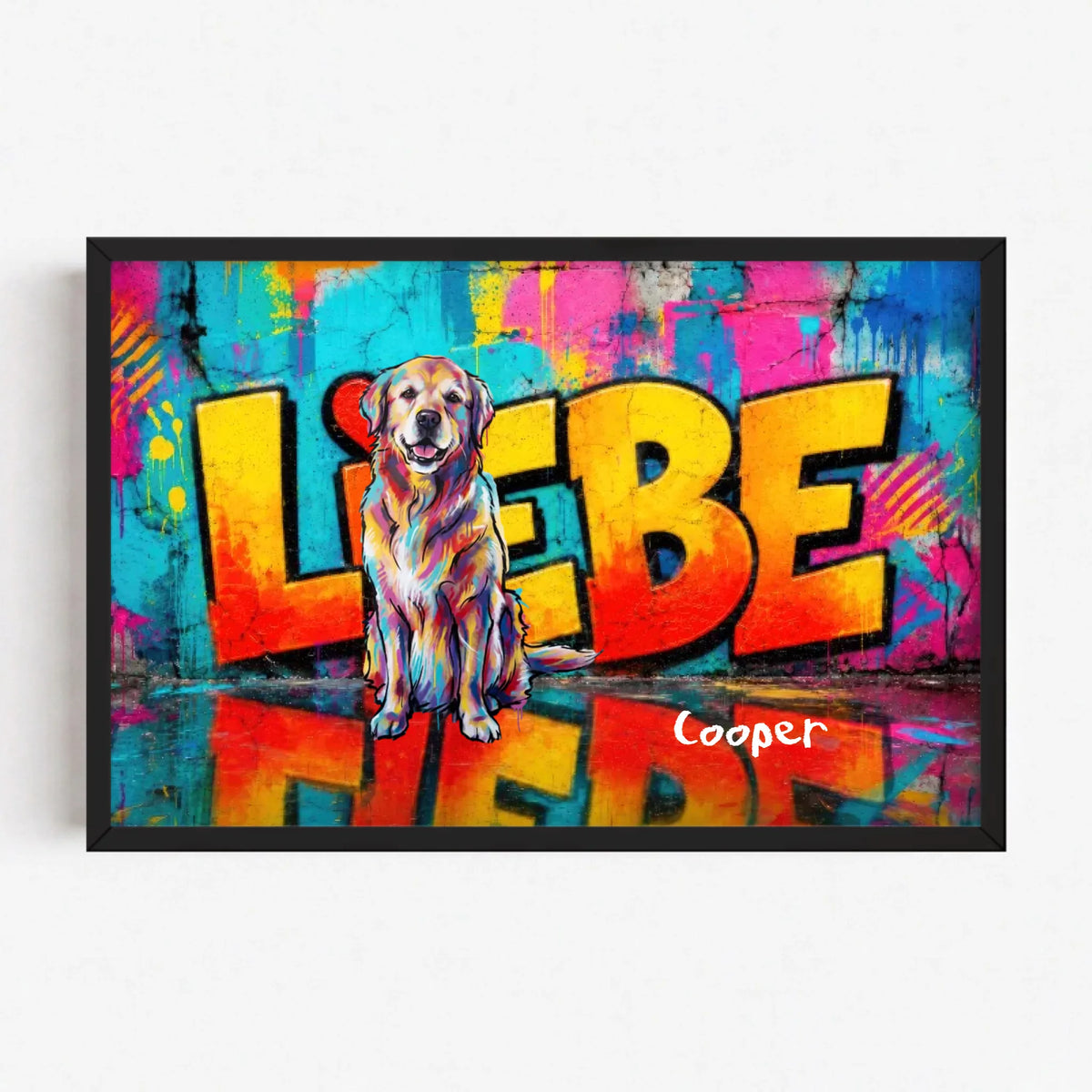 Live Mockup - Frame Poster - Black - 60x40