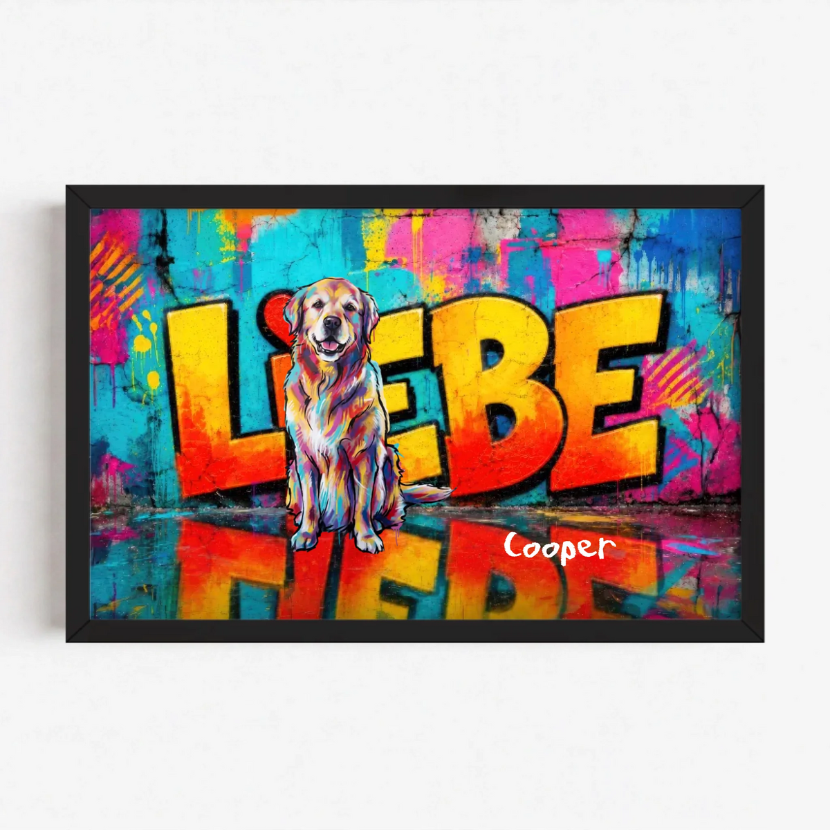 Live Mockup - Frame Poster - Black - 30x20