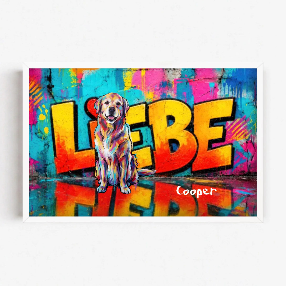 Live Mockup - Frame Poster - White - 60x40