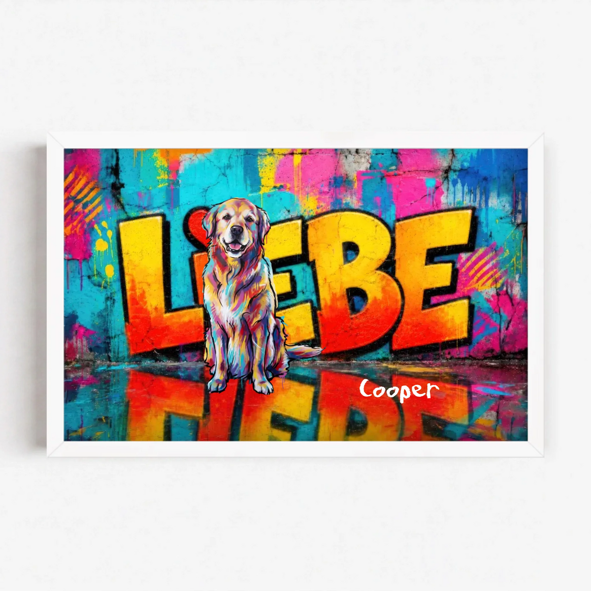 Live Mockup - Frame Poster - White - 30x20