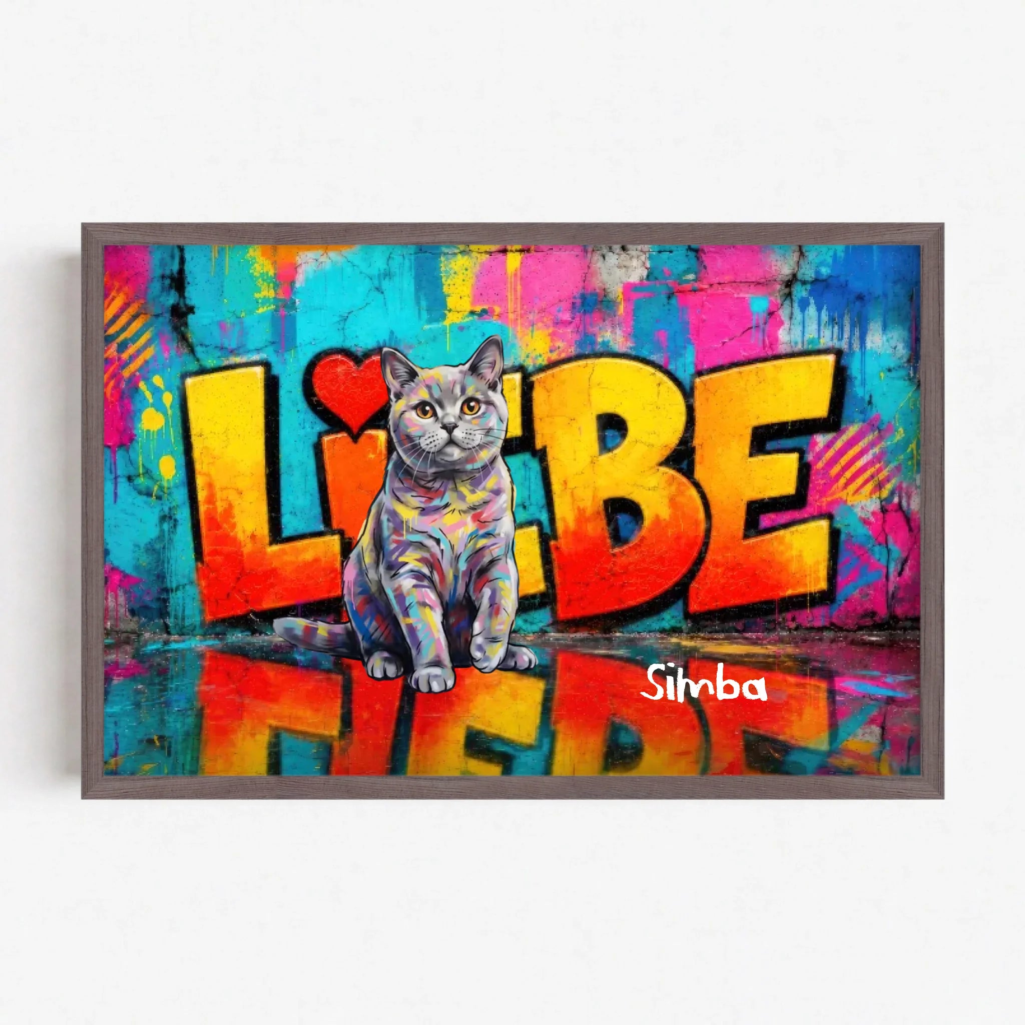 Live Mockup - Frame Poster - Wood - 60x40