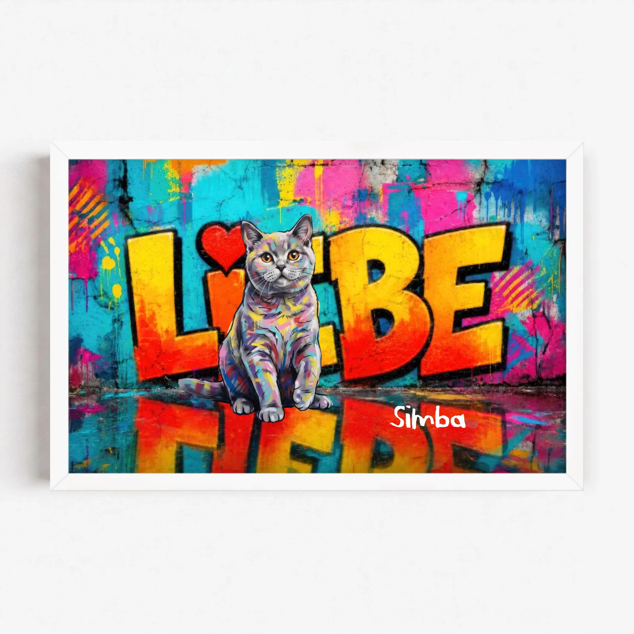Live Mockup - Frame Poster - White - 30x20