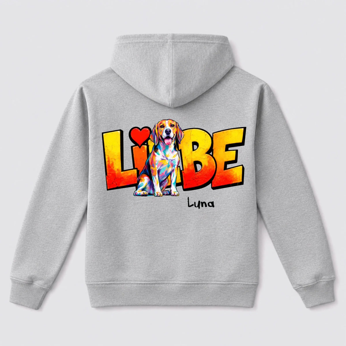 Back hoodie Sport Grey