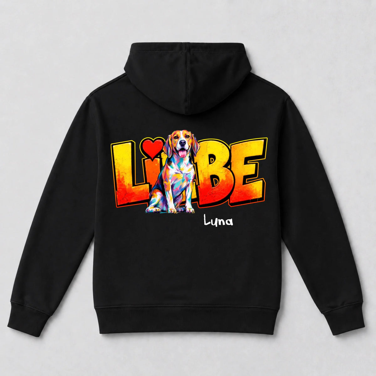 Back hoodie Black